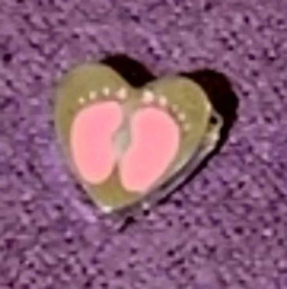 Heart-Shaped Pink Footprints 